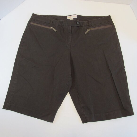 Michael Kors Pants - Michael Kors Dark Olive Green Bermuda Shorts Size 16